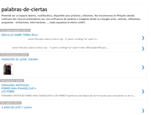 Tablet Screenshot of palabras-de-ciertas.blogspot.com