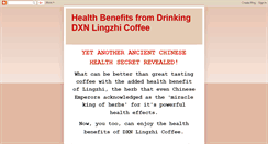 Desktop Screenshot of dxnhealthycoffee.blogspot.com