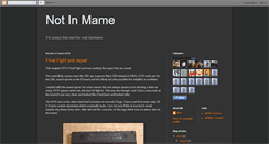 Desktop Screenshot of notinmame.blogspot.com