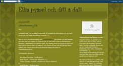 Desktop Screenshot of ellispysselochdittadatt.blogspot.com
