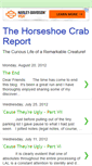 Mobile Screenshot of horseshoecrabreport.blogspot.com