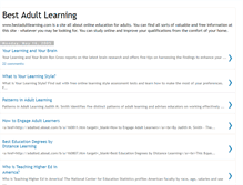 Tablet Screenshot of bestadultlearning.blogspot.com