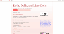 Desktop Screenshot of dollsandmoredolls.blogspot.com