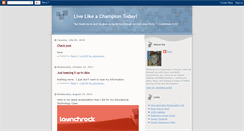 Desktop Screenshot of livelikeachampion.blogspot.com