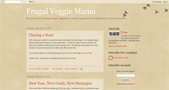 Desktop Screenshot of frugalveggiemama.blogspot.com