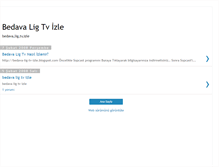 Tablet Screenshot of bedava-lig-tv-izle.blogspot.com