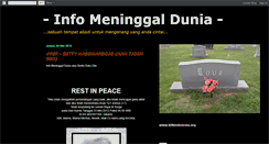 Desktop Screenshot of meninggaldunia.blogspot.com