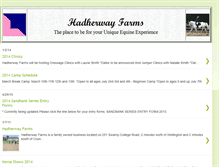 Tablet Screenshot of hadherwayfarms.blogspot.com