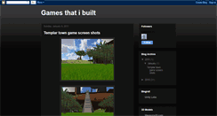 Desktop Screenshot of gamesthatibuilt.blogspot.com