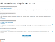 Tablet Screenshot of mispensamientosmispalabrasmivida.blogspot.com