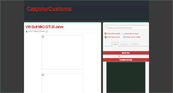 Desktop Screenshot of czajniorcustoms.blogspot.com