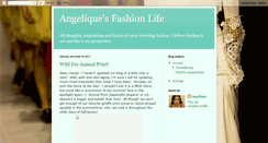 Desktop Screenshot of angeliquesfashionlife.blogspot.com