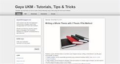 Desktop Screenshot of gayaukm.blogspot.com