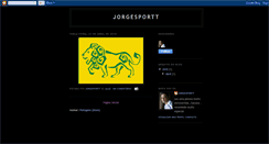 Desktop Screenshot of jorgesportt.blogspot.com