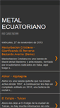 Mobile Screenshot of metalecuatoriano.blogspot.com