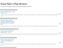 Tablet Screenshot of gracopacknplay-reviews.blogspot.com