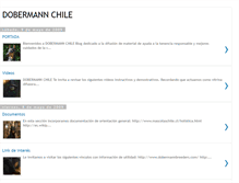 Tablet Screenshot of dobermannchile.blogspot.com