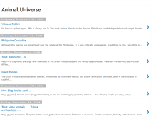 Tablet Screenshot of animal-universe.blogspot.com