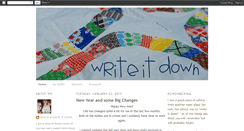 Desktop Screenshot of kheaney-writeitdown.blogspot.com