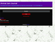 Tablet Screenshot of animaljamjournal.blogspot.com