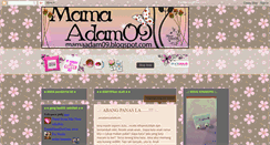 Desktop Screenshot of mamaadam09.blogspot.com