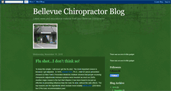 Desktop Screenshot of bellevuechiropractorblog.blogspot.com