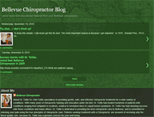 Tablet Screenshot of bellevuechiropractorblog.blogspot.com