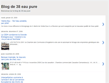 Tablet Screenshot of 38eaupure.blogspot.com