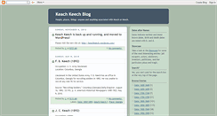Desktop Screenshot of keachkeech.blogspot.com