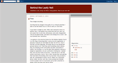 Desktop Screenshot of leafyveil.blogspot.com