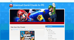 Desktop Screenshot of downloadgamecheats.blogspot.com