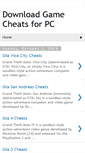 Mobile Screenshot of downloadgamecheats.blogspot.com