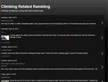 Tablet Screenshot of climbingrelatedrambling.blogspot.com