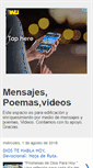 Mobile Screenshot of mensajespoemasvideos.blogspot.com