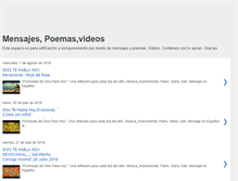 Tablet Screenshot of mensajespoemasvideos.blogspot.com