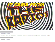 Tablet Screenshot of itcamefromtheradio.blogspot.com