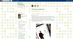 Desktop Screenshot of chasing-goldilocks.blogspot.com