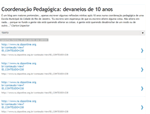 Tablet Screenshot of coordenapedagodevaneiosde10anos.blogspot.com