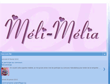 Tablet Screenshot of meli-melia.blogspot.com