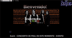 Desktop Screenshot of beatlemaniamexicooficial.blogspot.com