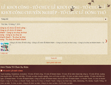 Tablet Screenshot of congtytochuclekhoicong.blogspot.com