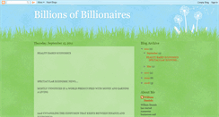 Desktop Screenshot of billionsofbillionaires.blogspot.com