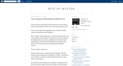 Desktop Screenshot of bitsofmatter.blogspot.com