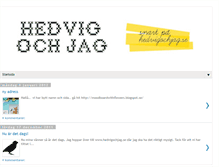 Tablet Screenshot of hedvigochjag.blogspot.com