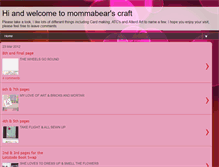 Tablet Screenshot of mommabearscraft.blogspot.com