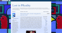 Desktop Screenshot of lostinpreality.blogspot.com