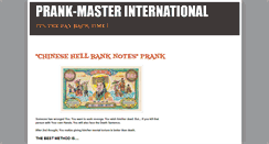 Desktop Screenshot of prankmaster-international.blogspot.com