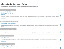 Tablet Screenshot of islamabadcommonvoice.blogspot.com