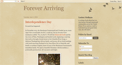 Desktop Screenshot of foreverarriving.blogspot.com
