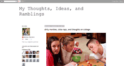 Desktop Screenshot of mythoughtsideasandramblings.blogspot.com